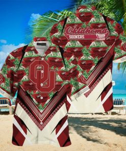 NCAA Oklahoma Sooners Hawaiian Shirt Palm Trees And Mountains Practical Beach Gift