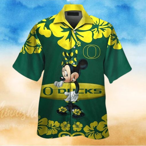 NCAA Oregon Ducks And Minnie Mouse Hawaiian Shirt