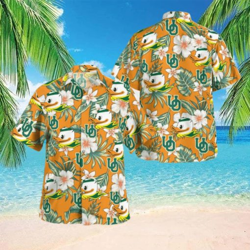 NCAA Oregon Ducks Hawaiian Shirt Summer Aloha Beach Gift For Friend