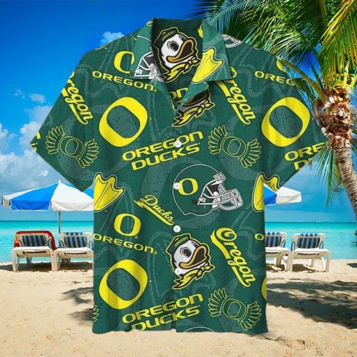 NCAA Oregon Ducks Hawaiian Shirt Summer Beach Gift