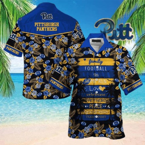 NCAA Pitt Panthers Hawaiian Shirt Family Football Homerun Team Spirit