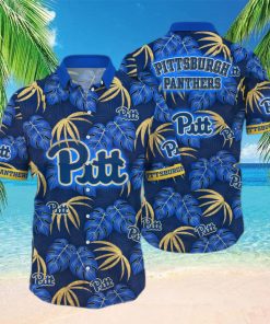 NCAA Pitt Panthers Hawaiian Shirt Palm Leaves Trendy Summer Gift