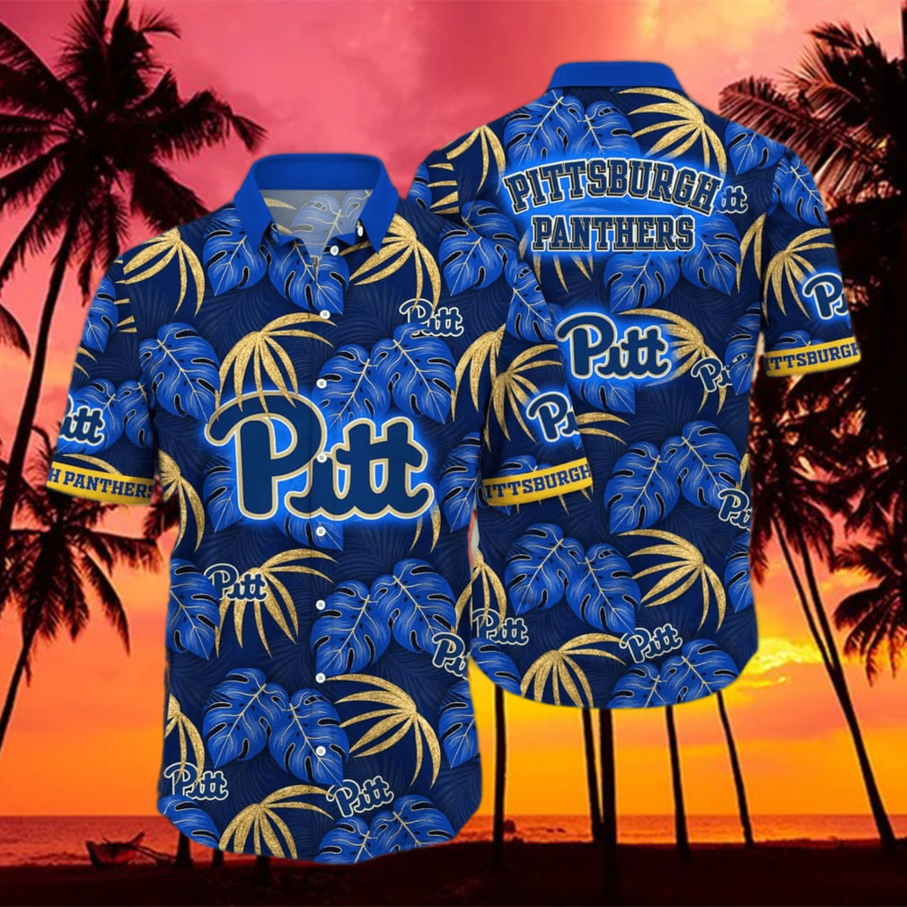 NCAA Pittsburgh Panthers Flower Hawaiian Shirt 3D Shirt, Pittsburgh  Panthers Football Gifts For Dad - T-shirts Low Price