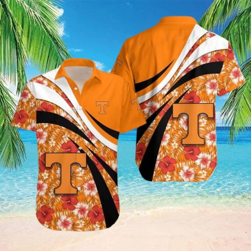 NCAA Tennessee Volunteers Hawaiian Shirt Hibiscus Flowers Summer Aloha