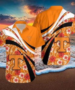 NCAA Tennessee Volunteers Hawaiian Shirt Hibiscus Flowers Summer Aloha