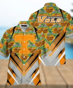 NCAA Tennessee Volunteers Hawaiian Shirt Palm Trees And Mountains Beach Lovers Gift