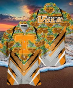 NCAA Tennessee Volunteers Hawaiian Shirt Palm Trees And Mountains Beach Lovers Gift