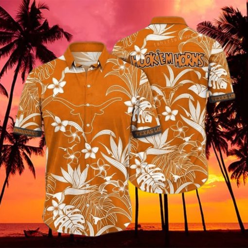 NCAA Texas Longhorns Hawaiian Shirt Beach Gift For Friend hawaiian shirt