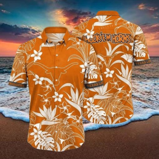 NCAA Texas Longhorns Hawaiian Shirt Beach Gift For Friend hawaiian shirt