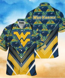 NCAA Virginia Mountaineers Hawaiian Shirt Palm Trees And Mountains Best Beach Gift