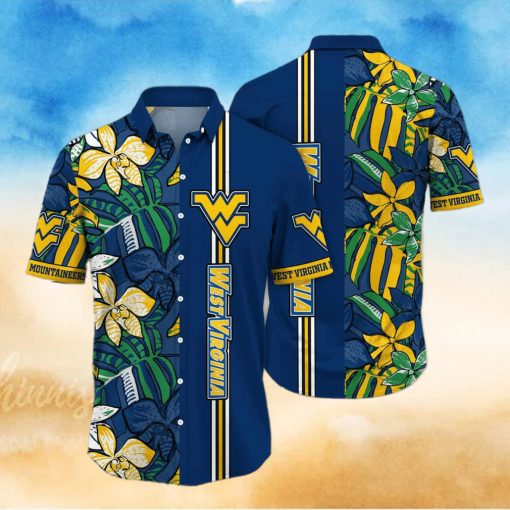 NCAA West Virginia Mountaineers WVU Hawaiian Shirt Beach Gift For Friend