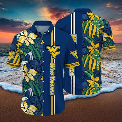 NCAA West Virginia Mountaineers WVU Hawaiian Shirt Beach Gift For Friend