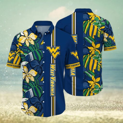 NCAA West Virginia Mountaineers WVU Hawaiian Shirt Beach Gift For Friend