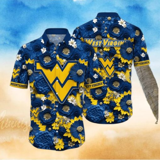 NCAA West Virginia Mountaineers WVU Hawaiian Shirt Beach Vacation Gift