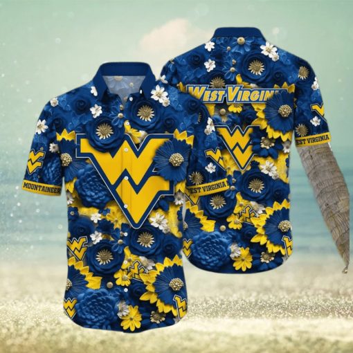 NCAA West Virginia Mountaineers WVU Hawaiian Shirt Beach Vacation Gift