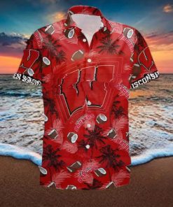 NCAA Wisconsin Badgers Hawaiian Shirt Beach Gift For Friend