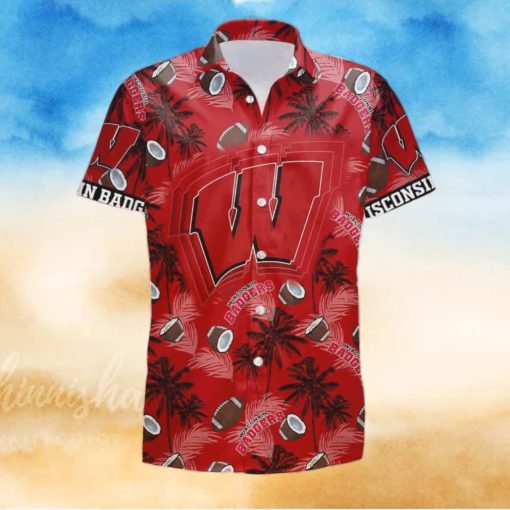 NCAA Wisconsin Badgers Hawaiian Shirt Beach Gift For Friend