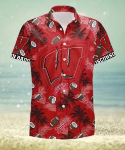 NCAA Wisconsin Badgers Hawaiian Shirt Beach Gift For Friend