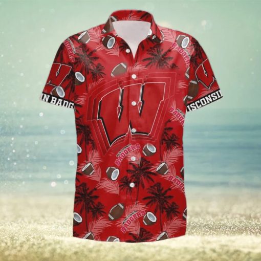 NCAA Wisconsin Badgers Hawaiian Shirt Beach Gift For Friend