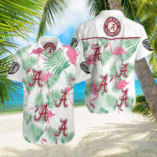 NCAAA Labama Crimson Tide Hawaiian Shirt Flamingo Aloha Gift For Beach Trip