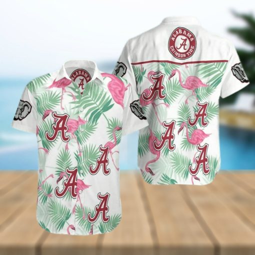 NCAAA Labama Crimson Tide Hawaiian Shirt Flamingo Aloha Gift For Beach Trip