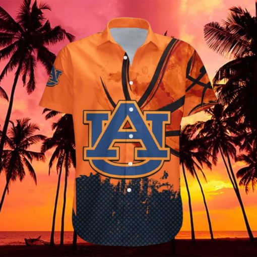 NCAA_ANCAA Auburn Tigers Hawaiian Shirt Grunge Pattern Gift For Beach Lovers hawaiian shirt