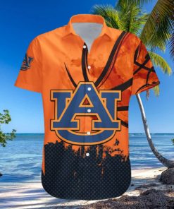 NCAA_ANCAA Auburn Tigers Hawaiian Shirt Grunge Pattern Gift For Beach Lovers hawaiian shirt