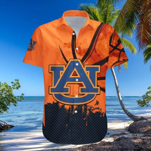 NCAA_ANCAA Auburn Tigers Hawaiian Shirt Grunge Pattern Gift For Beach Lovers hawaiian shirt