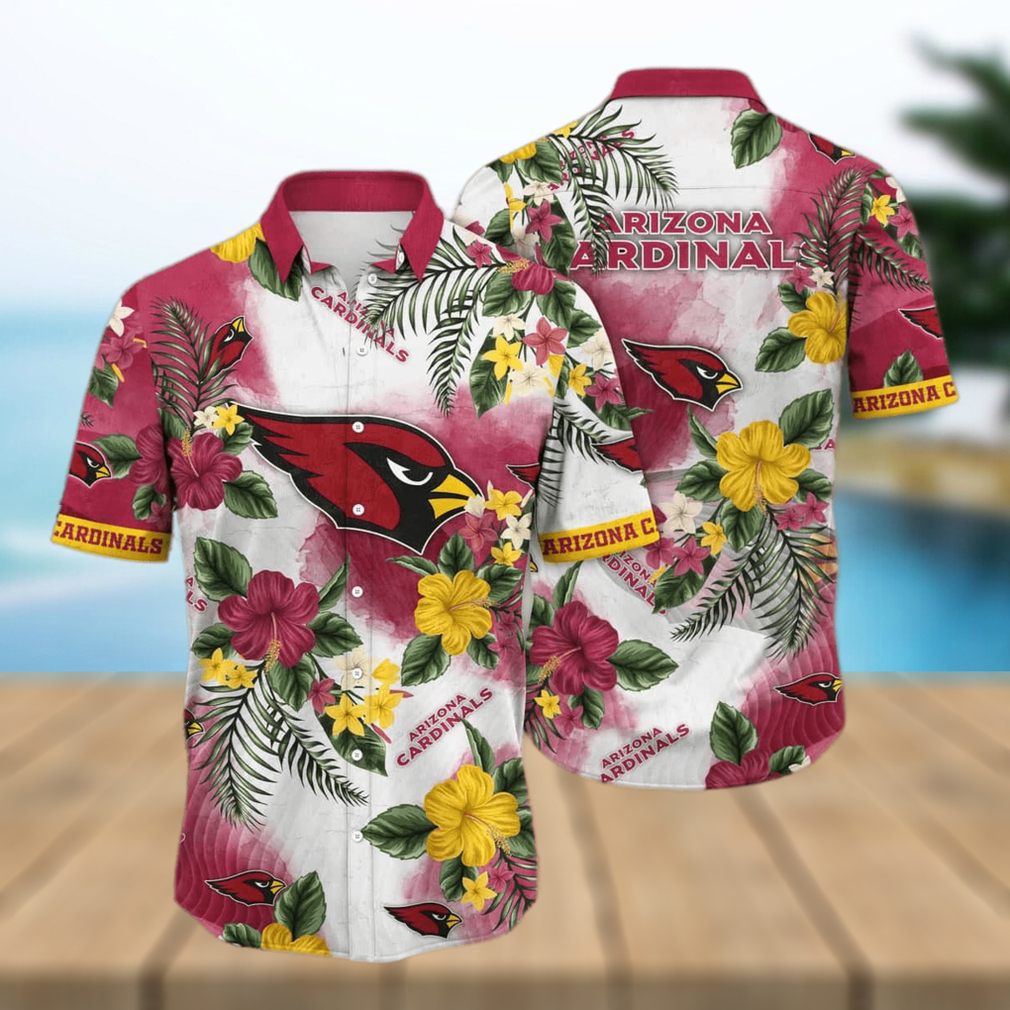 NFL Arizona Cardinals Hawaiian Shirt Hibiscus Pattern Gift For