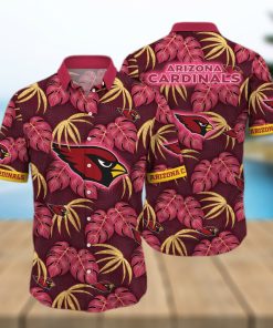 NFL Arizona Cardinals Hawaiian Shirt Palm Leaves Pattern Summer Aloha