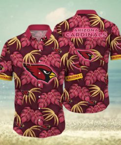 NFL Arizona Cardinals Hawaiian Shirt Palm Leaves Pattern Summer Aloha