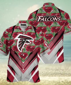 NFL Atlanta Falcons Hawaiian Shirt Mountains And Trees Pattern Beach Lovers Gift