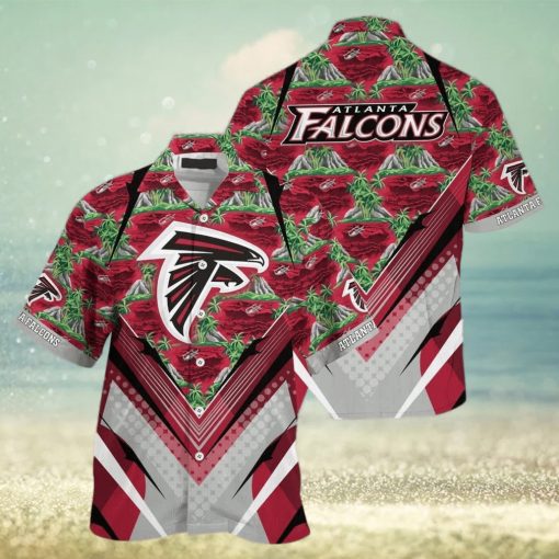 NFL Atlanta Falcons Hawaiian Shirt Mountains And Trees Pattern Beach Lovers Gift