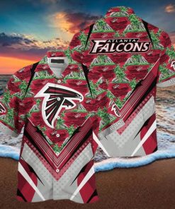 NFL Atlanta Falcons Hawaiian Shirt Mountains And Trees Pattern Beach Lovers Gift