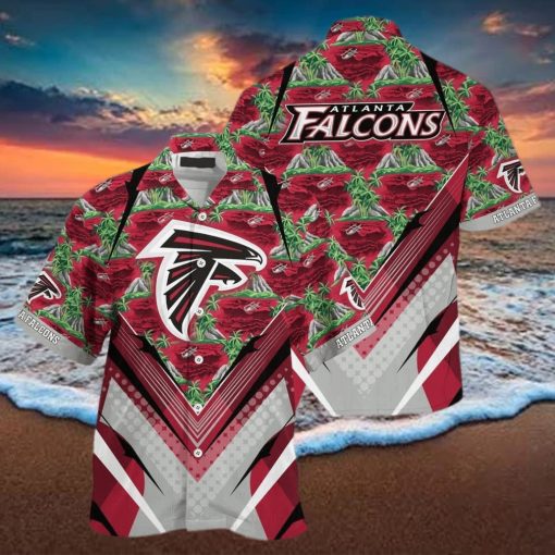 NFL Atlanta Falcons Hawaiian Shirt Mountains And Trees Pattern Beach Lovers Gift