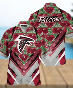 NFL Atlanta Falcons Hawaiian Shirt Mountains And Trees Pattern Beach Lovers Gift