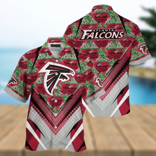 NFL Atlanta Falcons Hawaiian Shirt Mountains And Trees Pattern Beach Lovers Gift