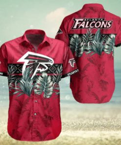 NFL Atlanta Falcons Hawaiian Shirt Palm Leaves Pattern Trendy Summer Gift