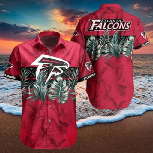 NFL Atlanta Falcons Hawaiian Shirt Palm Leaves Pattern Trendy Summer Gift