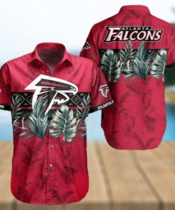 NFL Atlanta Falcons Hawaiian Shirt Palm Leaves Pattern Trendy Summer Gift