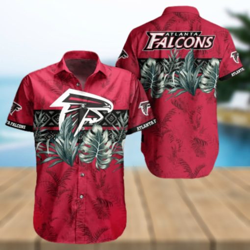 NFL Atlanta Falcons Hawaiian Shirt Palm Leaves Pattern Trendy Summer Gift