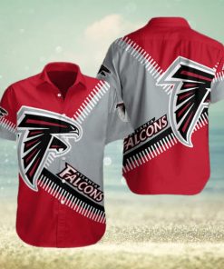 NFL Atlanta Falcons Hawaiian Shirt Red Aloha Gift For Football Fans