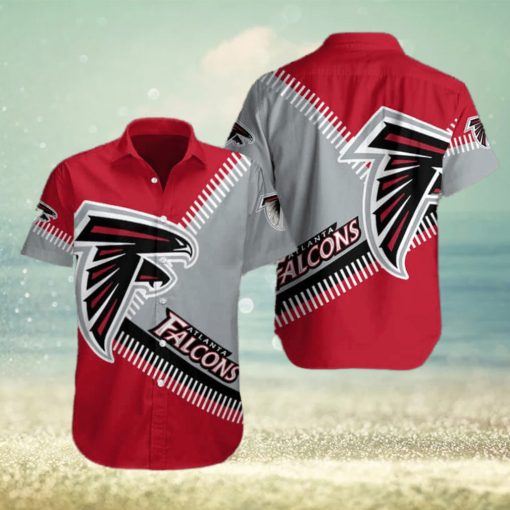 NFL Atlanta Falcons Hawaiian Shirt Red Aloha Gift For Football Fans