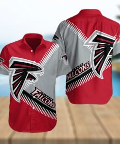 NFL Atlanta Falcons Hawaiian Shirt Red Aloha Gift For Football Fans