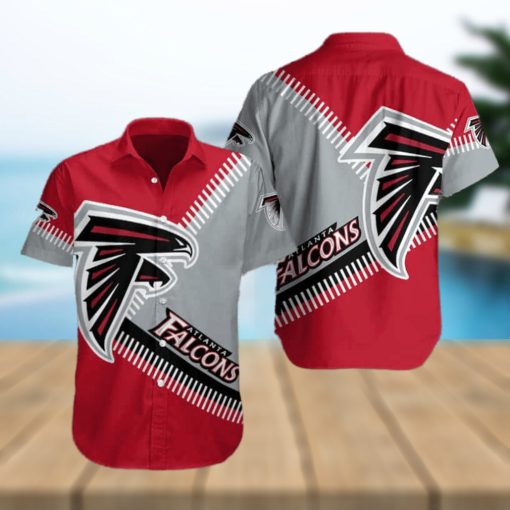 NFL Atlanta Falcons Hawaiian Shirt Red Aloha Gift For Football Fans