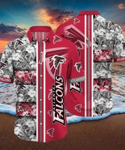 NFL Atlanta Falcons Hawaiian Shirt Tropical Flower Pattern Aloha Summer Vacation Gift