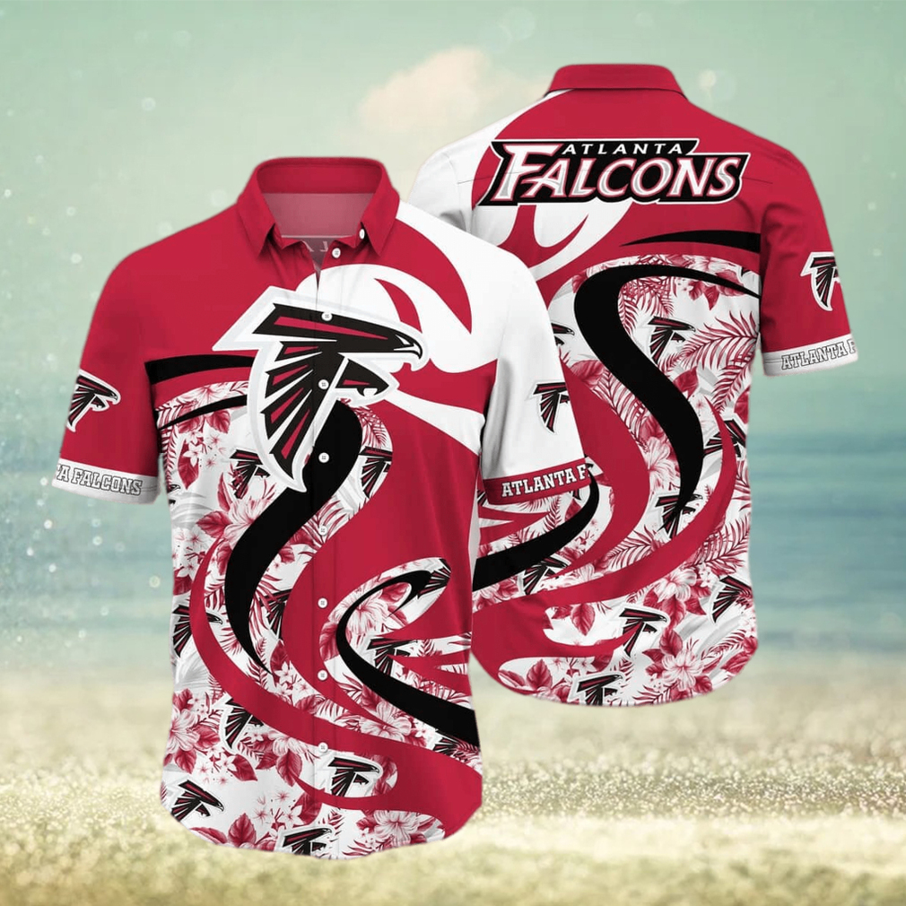 Black Aloha NFL Atlanta Falcons Hawaiian Shirt Trendy Summer Gift - Limotees