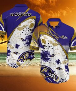 Baltimore Ravens Custom Name NFL Hawaiian Shirt And Shorts Gift For Men And  Women Fans - Limotees