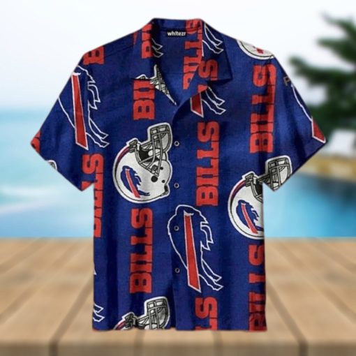 NFL Buffalo Bills Hawaiian Shirt Football Helmet Beach Lovers Gift