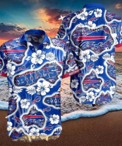 NFL Buffalo Bills Hawaiian Shirt Hibiscus Flowers Pattern